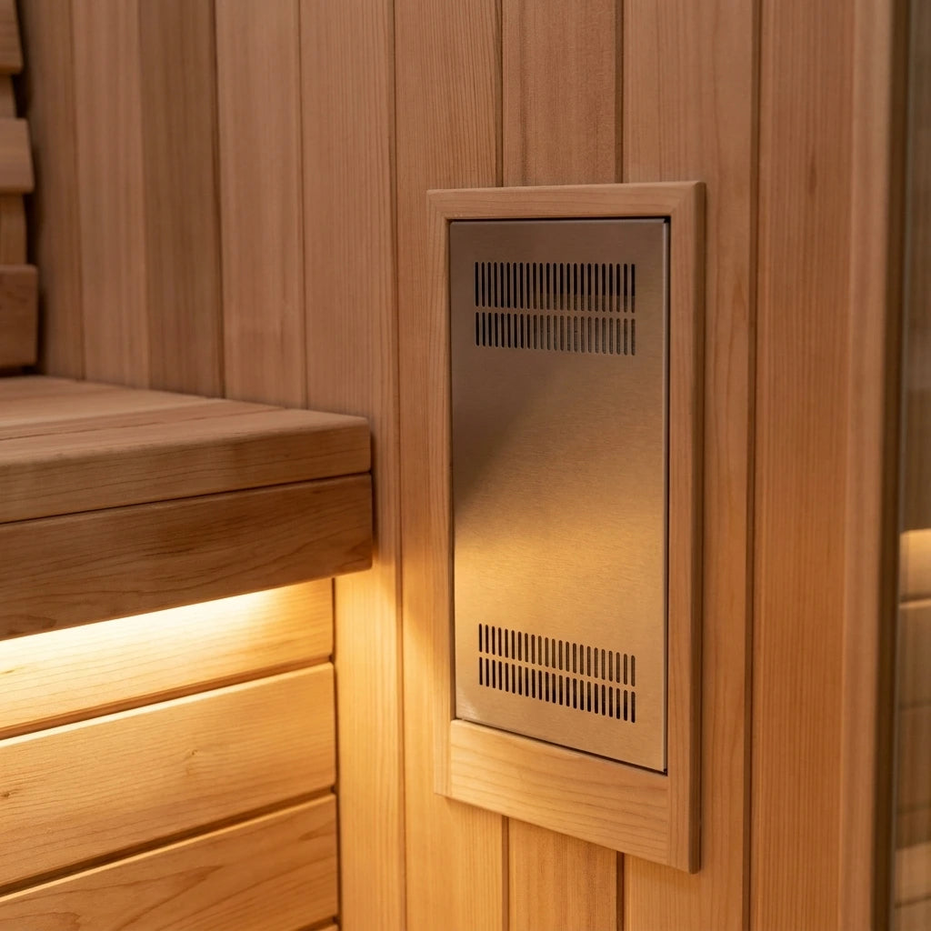 Featured feature 1: NovaTherm DualVista Infrared Sauna Cabin